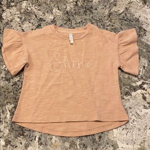 Rylee and cru shine flutter tee
